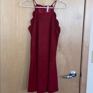 Velvet red dress
